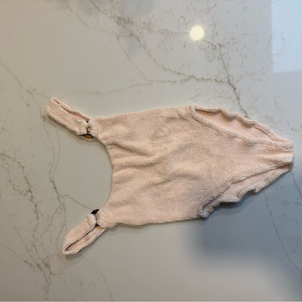 Hunza G Soft Peach Terry Cloth Garment